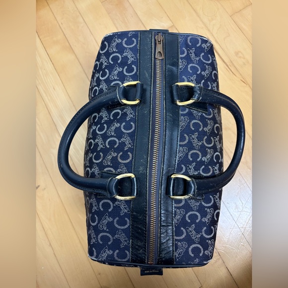 Celine Navy and Black Patterned Tote - Picture 8 of 16